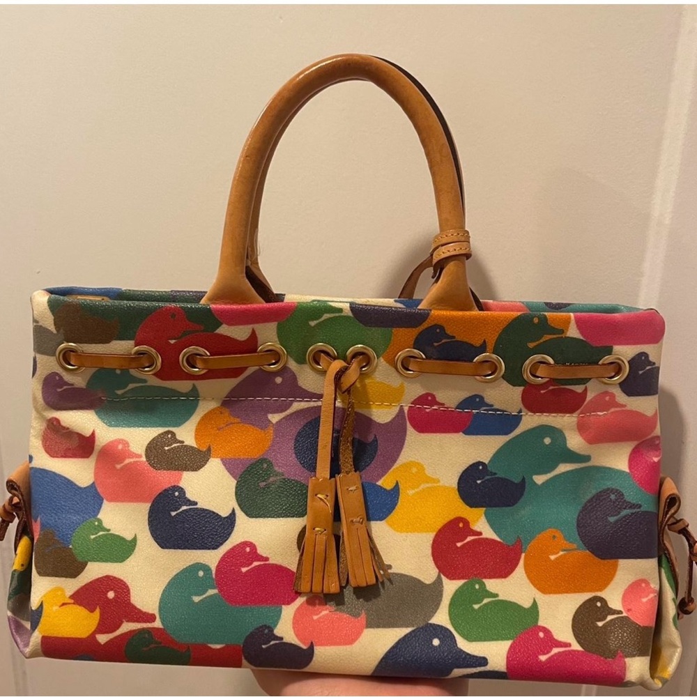 Wonderful Wonder Duck colorful Dooney & Bourke bag. Vintage!
